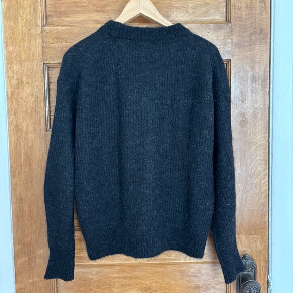 Everlane The Cocoon Crew in Alpaca in Black Heather - XS - Picture 4 of 5